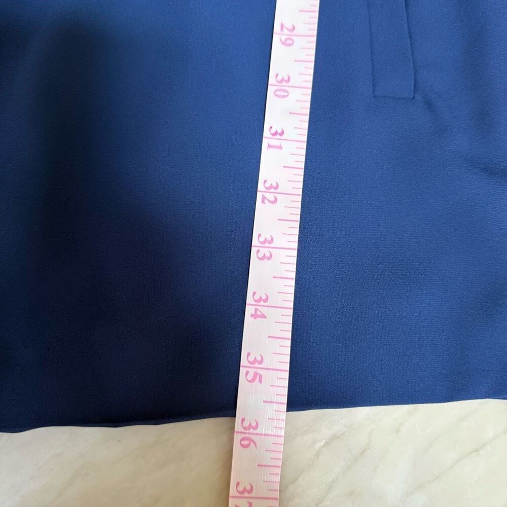 Diane Von Furstenberg Tara Blue Moon Crepe Elastic Drop Waist Dress size 0 - Picture 8 of 10